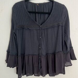 Free People gauze top